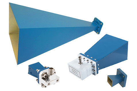 standard gain waveguide horn antennas